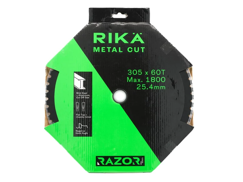RIKA TCTR018 Razor Pro 305mm x 25.4mm x 60T Aluminium TCT Cut Off Saw Blade