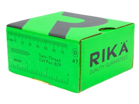 RIKA TWSR014 Woodscrew CSK Twin PZ2 BZP 3.9 x 31mm 200pk