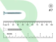 RIKA TWSR015 Woodscrew CSK Twin PZ2 BZP 3.9 x 38mm 200pk