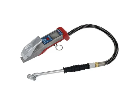 Sealey SA374 Digital Tyre Inflator 0.5m Hose with Push-On Connector