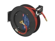 Sealey SA841 Retractable Air Hose Metal Reel 15mtr Ø10mm ID Rubber Hose