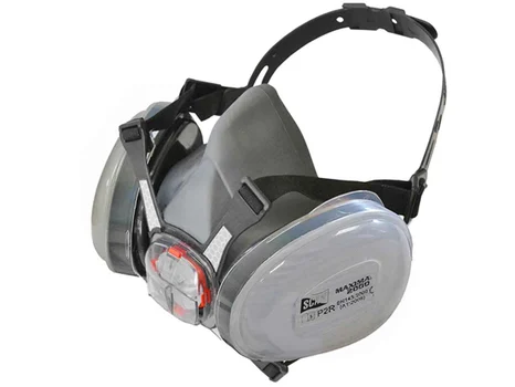 Scan SCAPPERESPP2 Twin Half Mask Respirator + P2 Dust Filter Cartridges