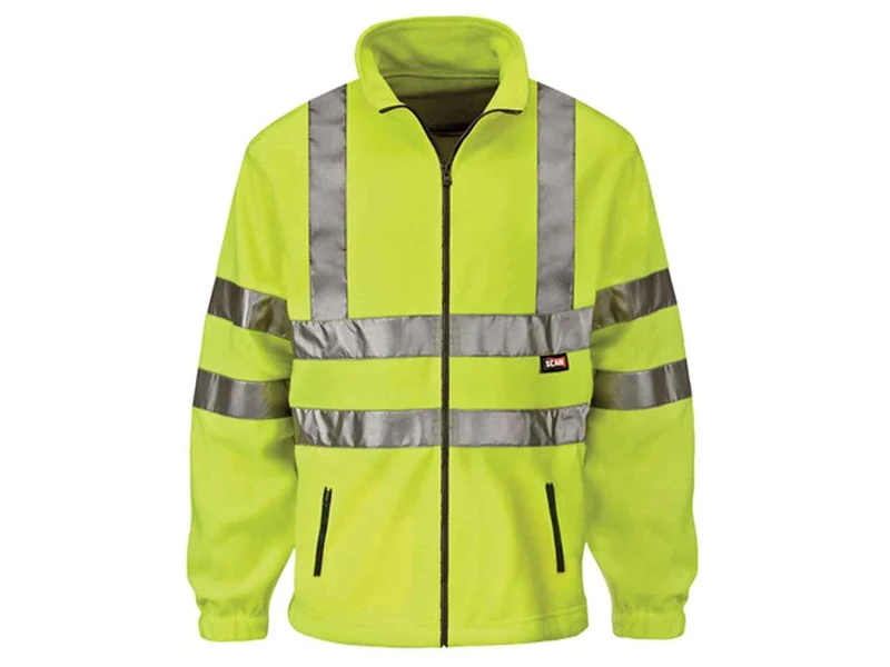 Scan BX210-T L Hi-Vis Yellow Full Zip Fleece Jacket Large