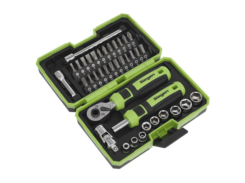 Sealey S01255 1/4"Sq Drive Socket & Bit Set 38pc