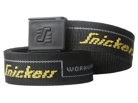 Snickers 90330400004 Logo Belt 90cm Black - 35in