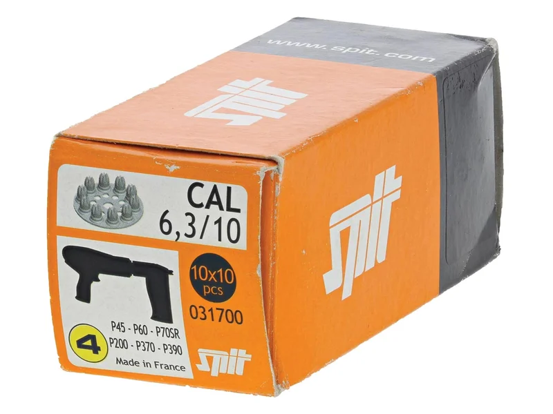 SPIT 011658 P370 High strength 6.3/10 Calibre Disc Cartridges x 100 Red