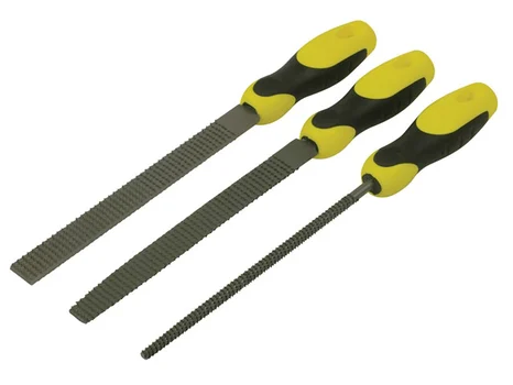 Stanley STA022477 Rasp File Set 3 Piece - Round - 1/2 Round - Flat