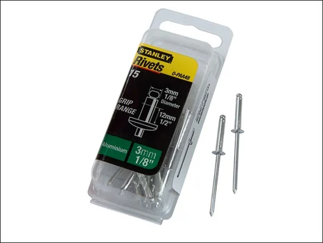 Stanley STA1PAA48 Aluminium Rivets 3mm Long x 15