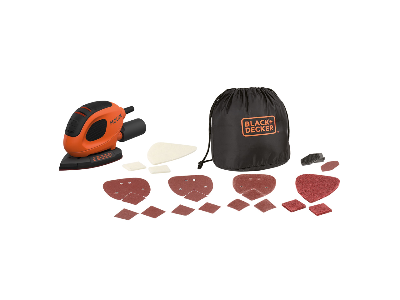 Black and decker mouse deals sander with accessories