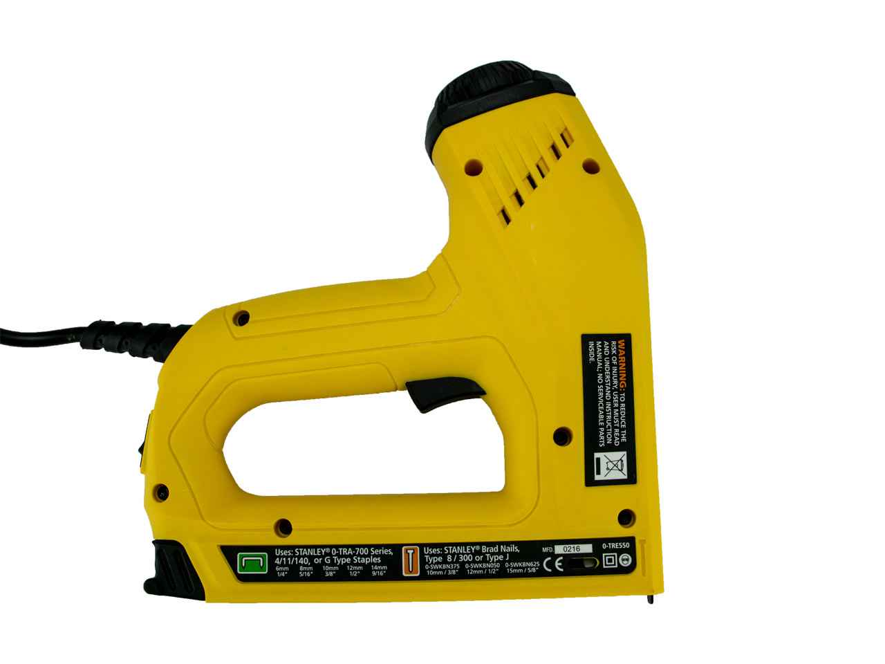 Stanley electric deals staple gun