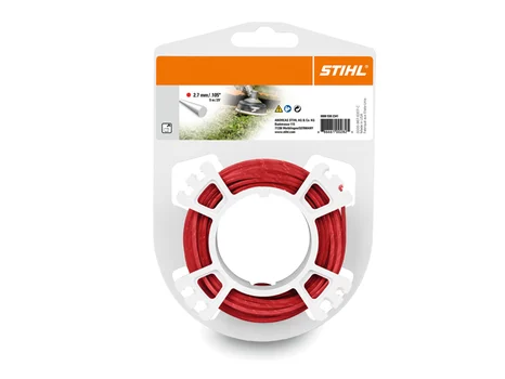 STIHL 0000 930 2423 65m 2.7mm Red Low Noise Round Mowing Line Roll