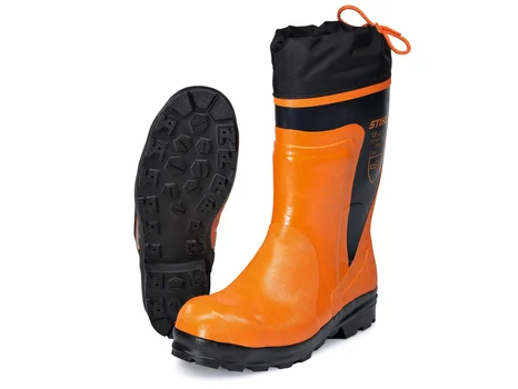 STIHL 00884930141MASTER Orange Rubber Boots Orange