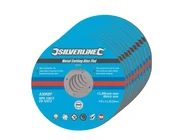 Silverline 447131 Metal Cutting Discs Flat 115 x 3 x 22.23mm 10pk