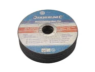 Silverline 447131 Metal Cutting Discs Flat 115 x 3 x 22.23mm 10pk