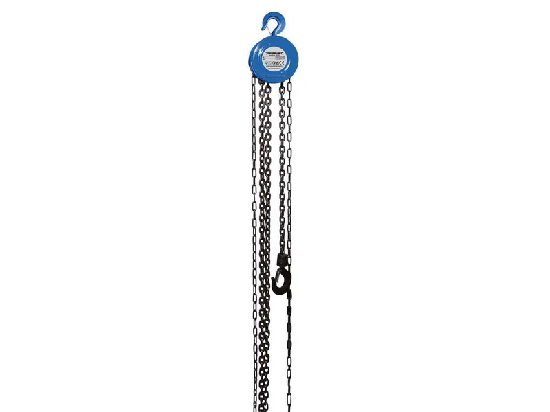 Silverline 633705 Chain Block 1000kg / 2.5m Lift Height