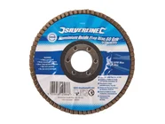 Silverline 793761 Aluminium Oxide Flap Disc 115mm 60 Grit