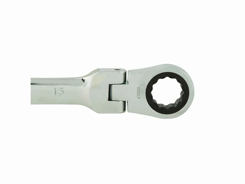 Silverline 793805 Flexible Head Ratchet Spanner 15mm