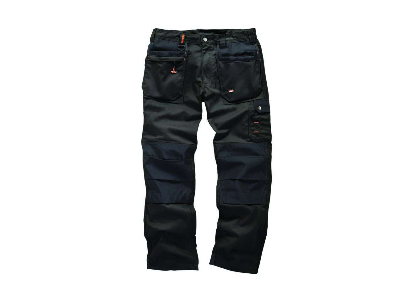 Scruffs Pro Trade Flex Plus Slim Fit Work Trousers Black with Knee Pads &  Graphite Grey Belt : Amazon.co.uk: Fashion