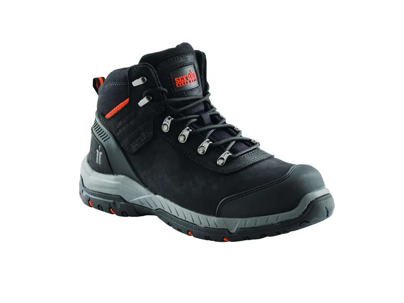 Scruffs T54987 Sabatan Safety Boots - Black - Various Sizes Black