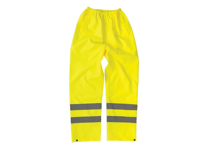 Tough Grit 497378 Hi-Vis Waterproof Trousers Yellow XXL