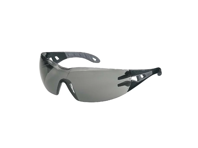 Uvex 9192285 Pheos Safety Glasses Black/Grey