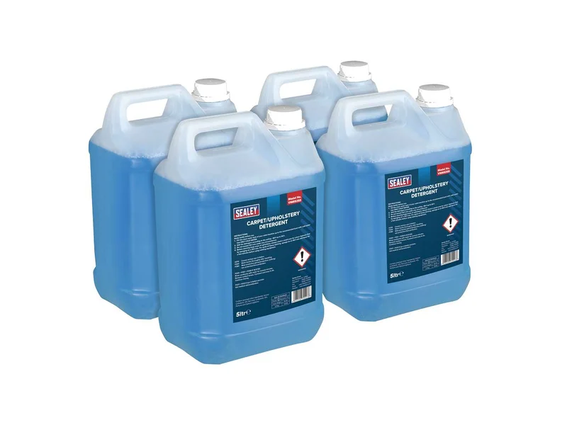 Sealey VMR925 Carpet/Upholstery Detergent 5ltr Pack of 4