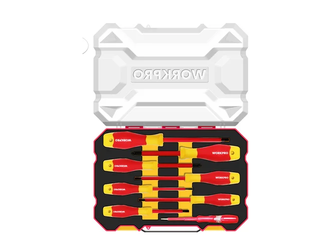 WORKPRO WP204700 Insulated Screwdriver Set 8pc