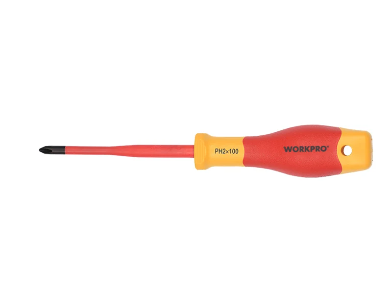 WORKPRO WP341009 PH2x100mm Phillips Insulated Screwdriver