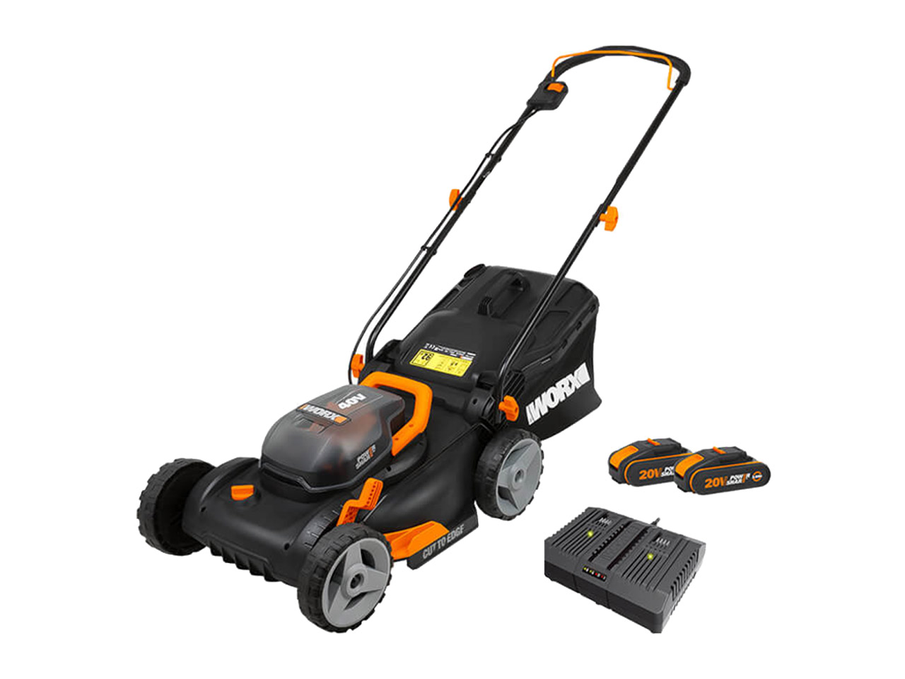 Worx self deals propelled lawn mower