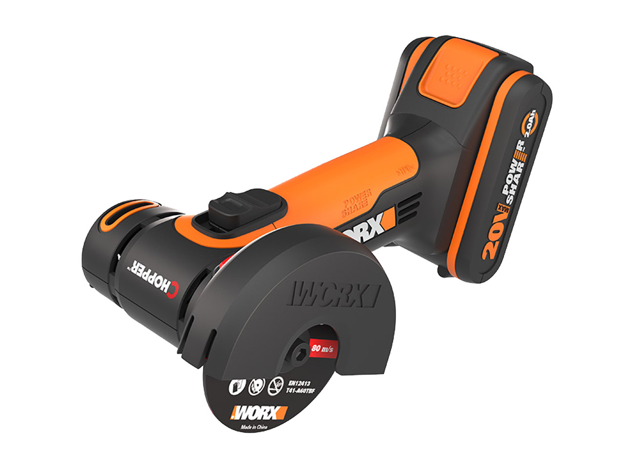 Worx WX801 20V 1 x 2.0Ah Cordless Chopper Mini Cutter