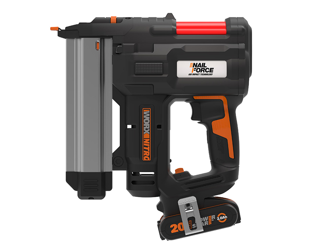 Worx WX840 20V 1 x 2.0Ah 18G Cordless Brad Nail Gun