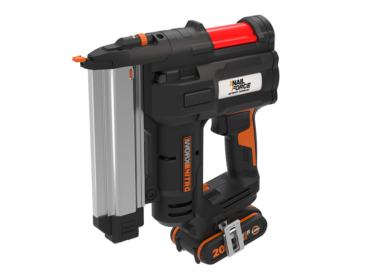 Worx WX840 20V 1 x 2.0Ah 18G Cordless Brad Nail Gun