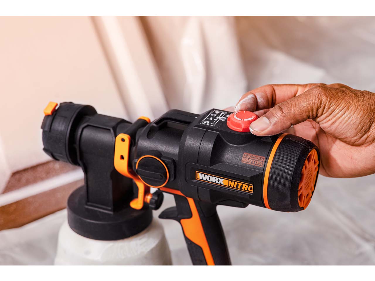 Worx WX020.9 20V HPLV Cordless Paint Sprayer Bare Unit