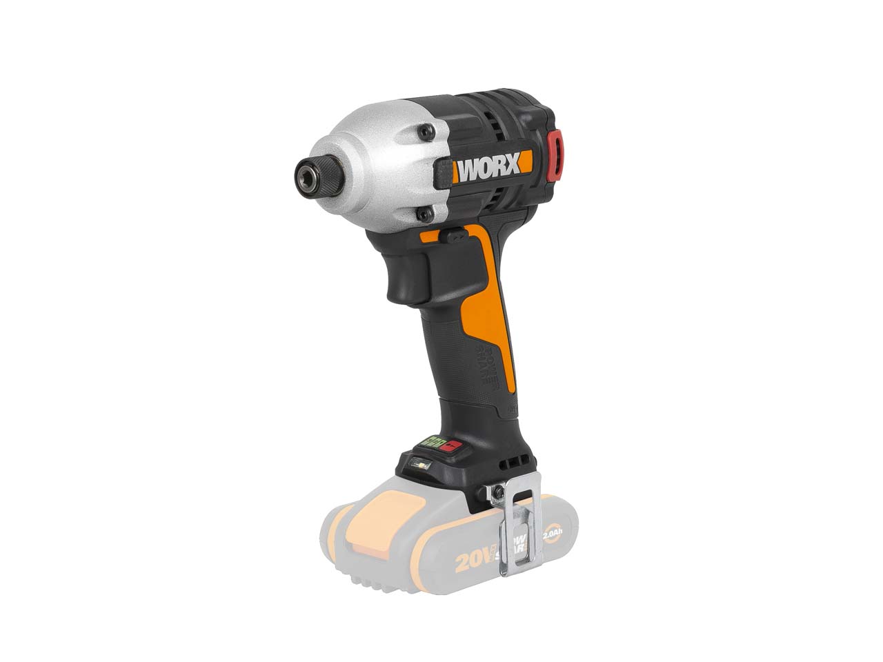 Worx WX261 20V 2x2Ah Cordless Brushless Impact Driver Kit