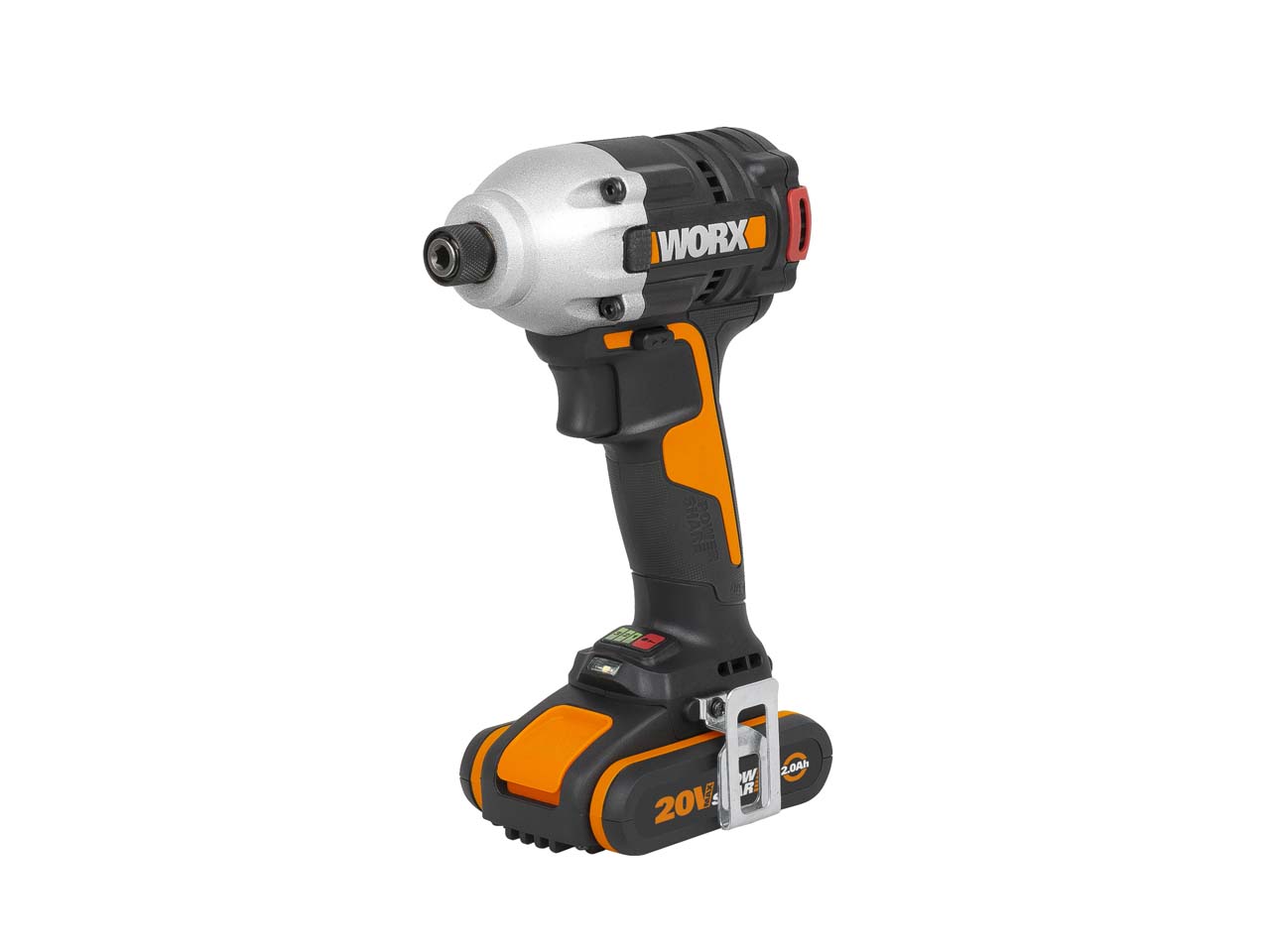 Worx WX261 20V 2x2Ah Cordless Brushless Impact Driver Kit