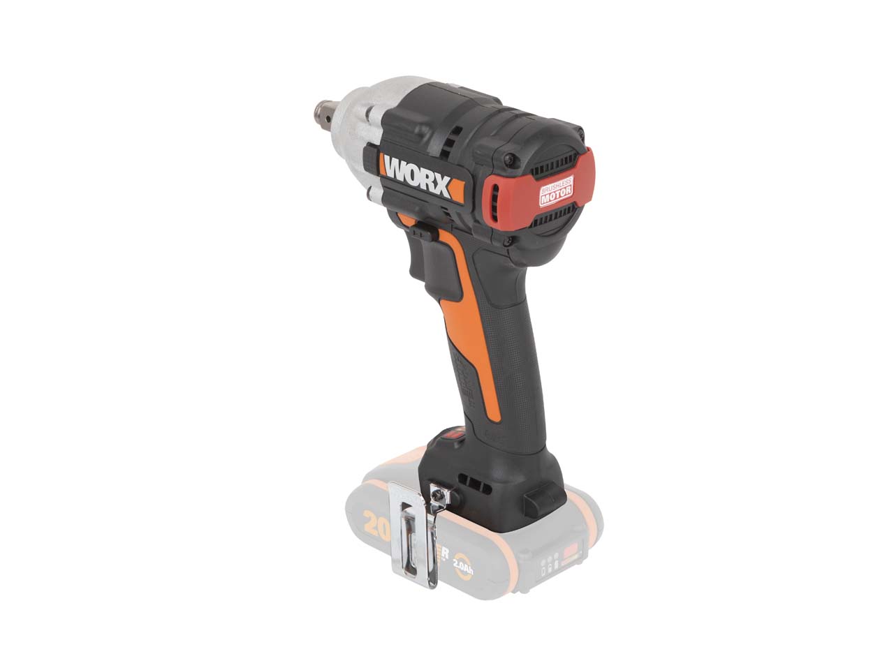 Worx WX272 20V 2x2Ah 1 2in Cordless Impact Wrench Kit