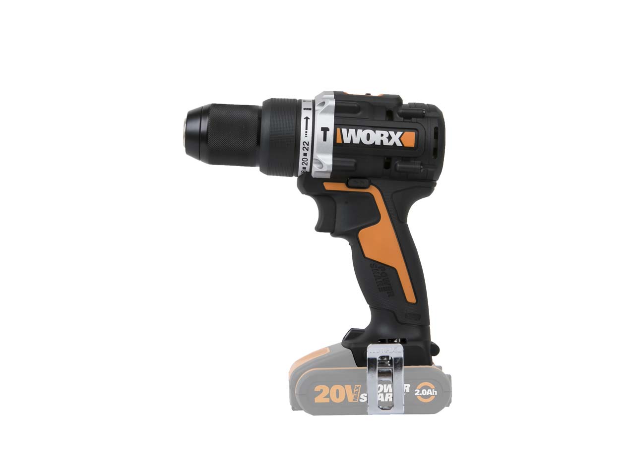 Worx WX352 20V 2x2Ah Cordless Brushless Combi Drill Kit