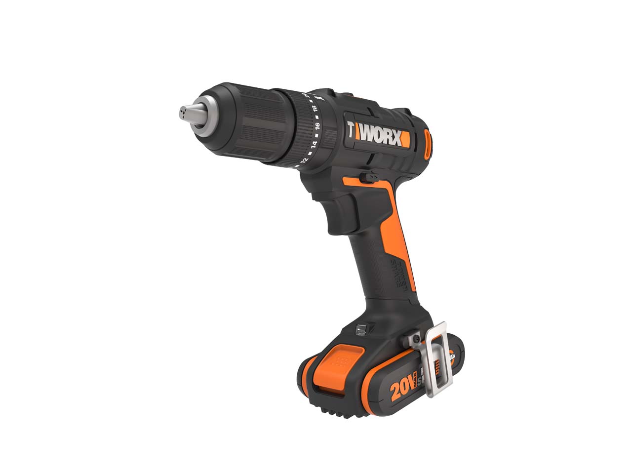 Worx WX370 20V 2x2Ah Cordless Combi Drill 30pc Bit Set