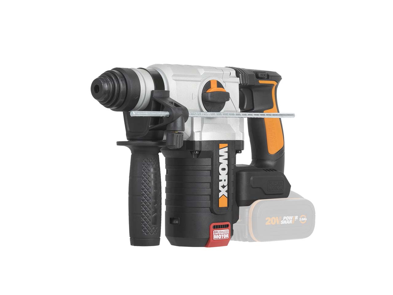 Worx WX380.9 20V Cordless Brushless SDS Hammer Drill Bare Unit