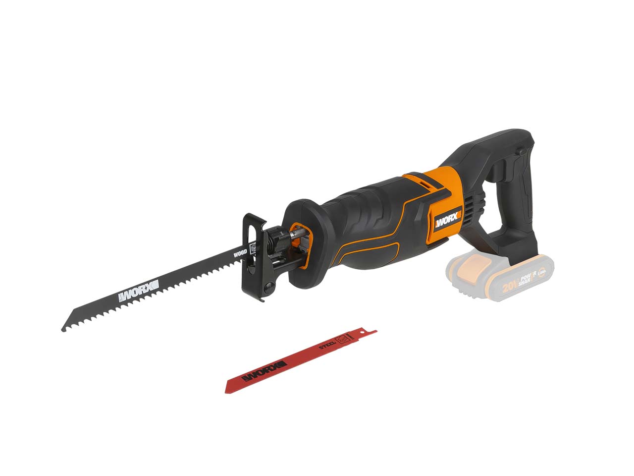 Worx WX500.9 20V Cordless Recip Saw Bare Unit