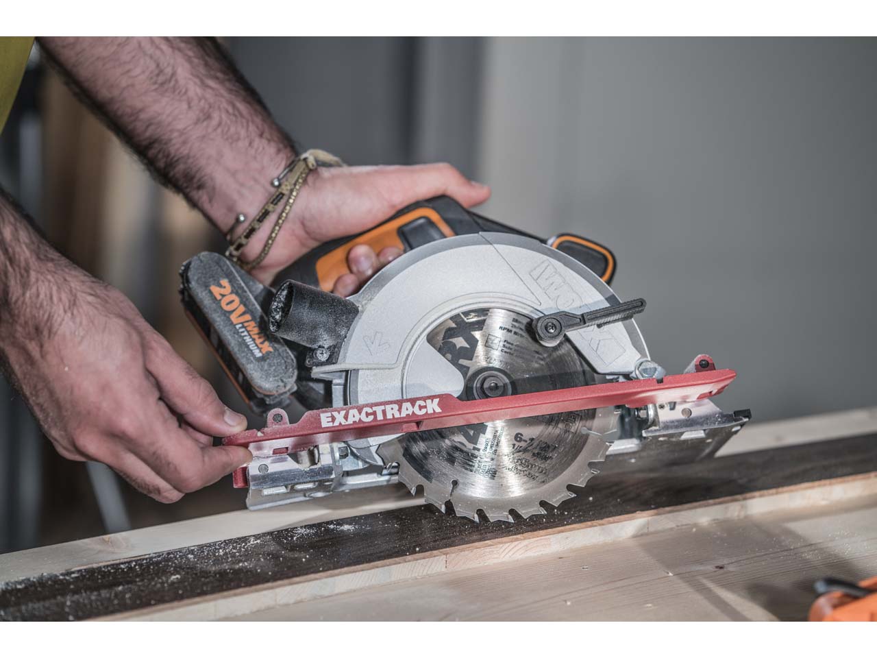 Worx WX530.9 20V Cordless ExactTrack Circular Saw Bare Unit