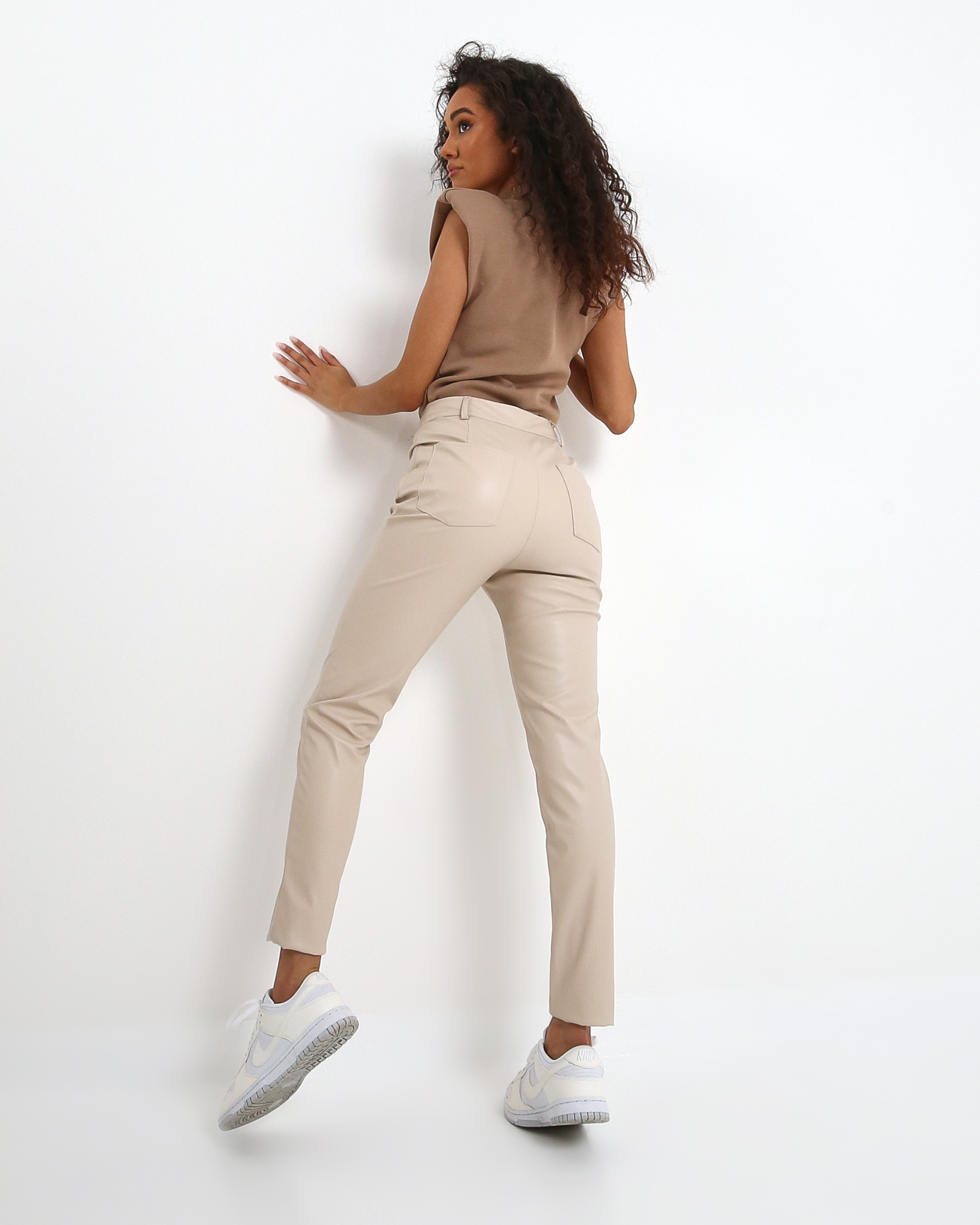 Leather Trousers  Beige  women  47 products  FASHIOLAin