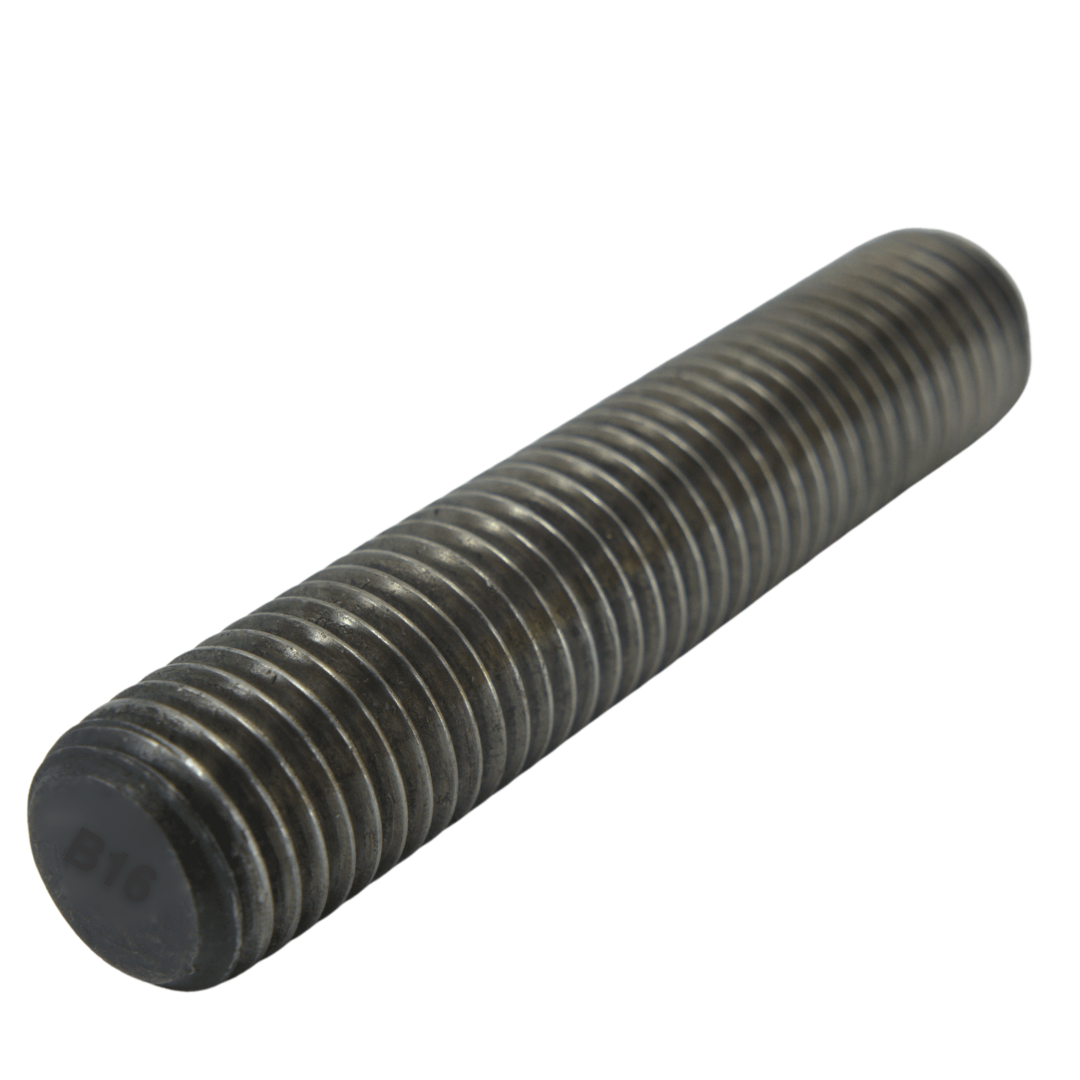 ASTM A193 B16 Fully Threaded Stud, Steel, 8" Length (FTF), 1 1/4"-8 Thread Size